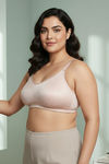 Zivame True Curve Jacquard Lightly Lined Non Wired Full Coverage Minimiser Bra - Mahagony Rose — thumbnail 4